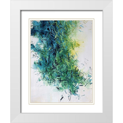 To the Point I White Modern Wood Framed Art Print with Double Matting by Edmunds, Sydney