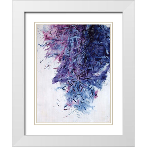 To the Point II White Modern Wood Framed Art Print with Double Matting by Edmunds, Sydney