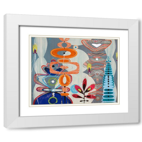 Wonka World White Modern Wood Framed Art Print with Double Matting by Edmunds, Sydney