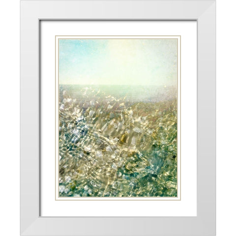 Ocean Dream I White Modern Wood Framed Art Print with Double Matting by Ilosky, Pam