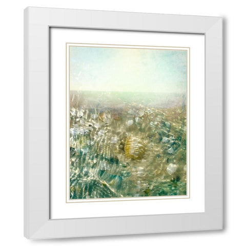 Ocean Dream II White Modern Wood Framed Art Print with Double Matting by Ilosky, Pam