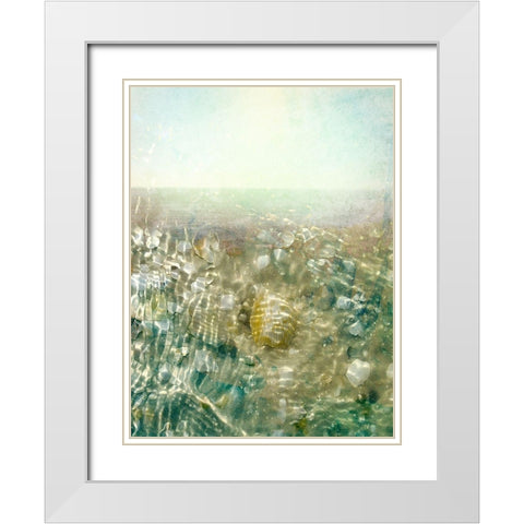Ocean Dream II White Modern Wood Framed Art Print with Double Matting by Ilosky, Pam