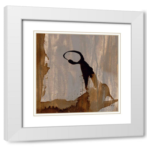 Gossamer I White Modern Wood Framed Art Print with Double Matting by Jasper, Sisa