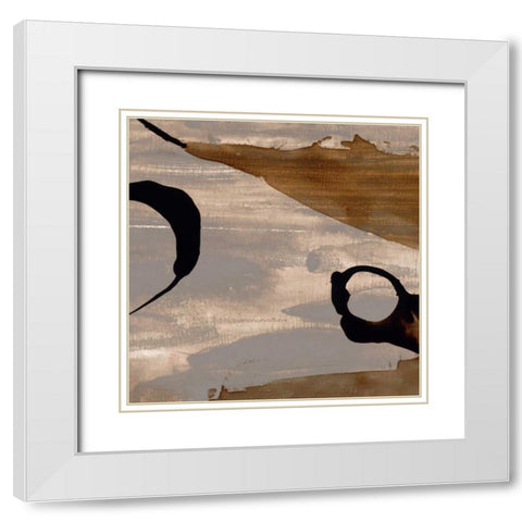 Gossamer II White Modern Wood Framed Art Print with Double Matting by Jasper, Sisa