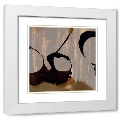 Gossamer III White Modern Wood Framed Art Print with Double Matting by Jasper, Sisa