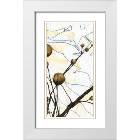 Willow Blooms I White Modern Wood Framed Art Print with Double Matting by Goldberger, Jennifer