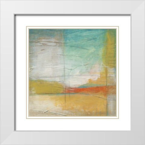 Coronado I White Modern Wood Framed Art Print with Double Matting by Vess, June Erica