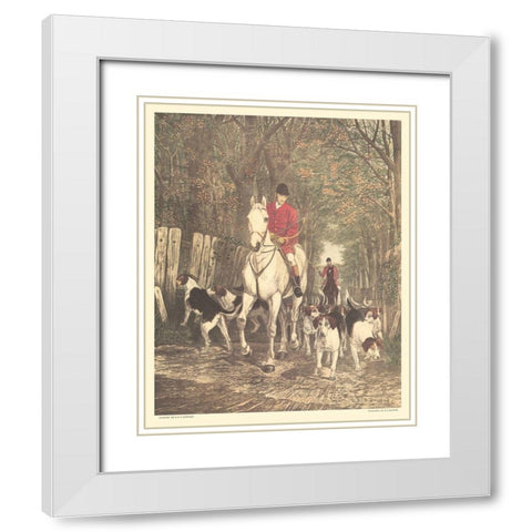 Morning - Going to Cover White Modern Wood Framed Art Print with Double Matting by Douglas, Edward A.S.