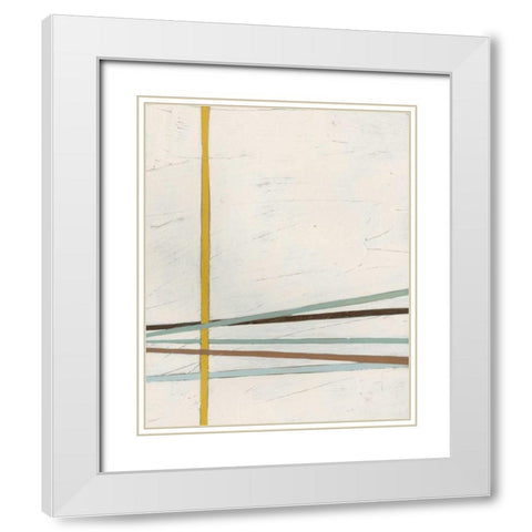 Tangle I White Modern Wood Framed Art Print with Double Matting by Vess, June Erica