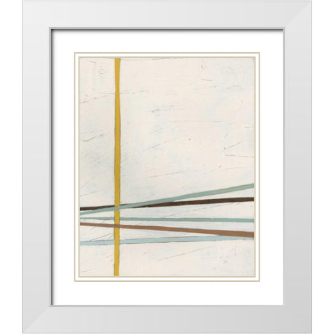Tangle I White Modern Wood Framed Art Print with Double Matting by Vess, June Erica
