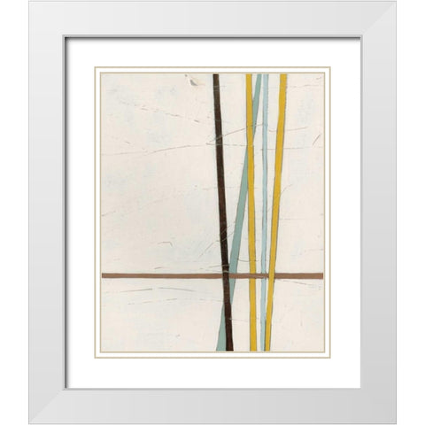Tangle II White Modern Wood Framed Art Print with Double Matting by Vess, June Erica