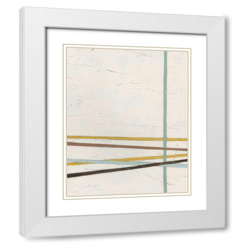 Tangle III White Modern Wood Framed Art Print with Double Matting by Vess, June Erica