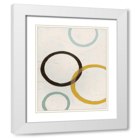 Tangle IV White Modern Wood Framed Art Print with Double Matting by Vess, June Erica