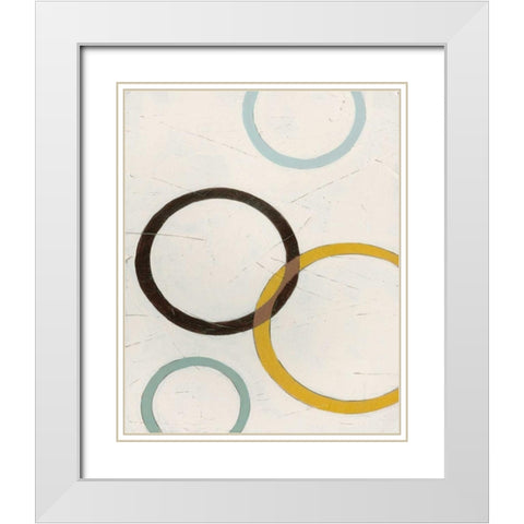 Tangle IV White Modern Wood Framed Art Print with Double Matting by Vess, June Erica
