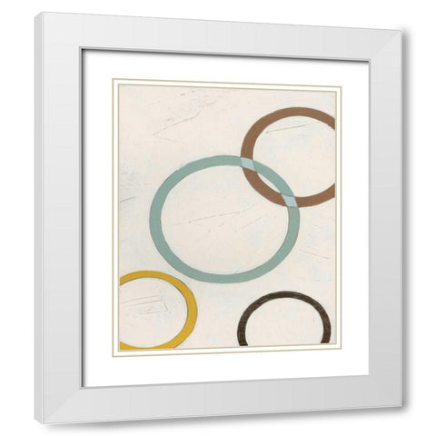Tangle VI White Modern Wood Framed Art Print with Double Matting by Vess, June Erica