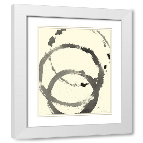 Astro Burst I White Modern Wood Framed Art Print with Double Matting by Lam, Vanna