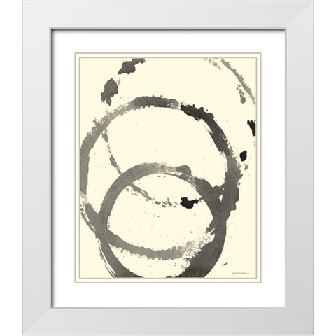 Astro Burst I White Modern Wood Framed Art Print with Double Matting by Lam, Vanna