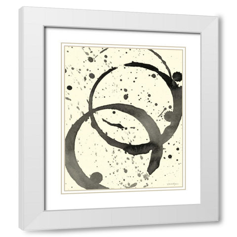 Astro Burst III White Modern Wood Framed Art Print with Double Matting by Lam, Vanna