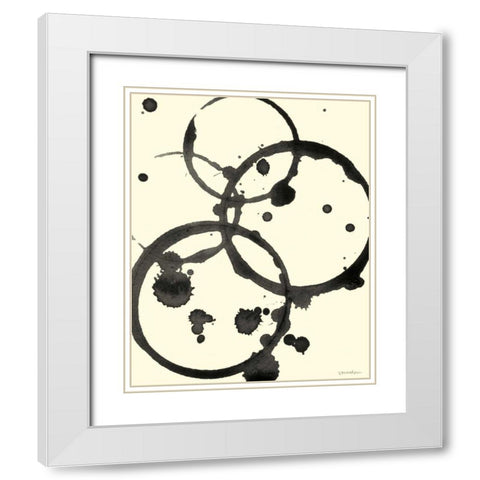 Astro Burst V White Modern Wood Framed Art Print with Double Matting by Lam, Vanna