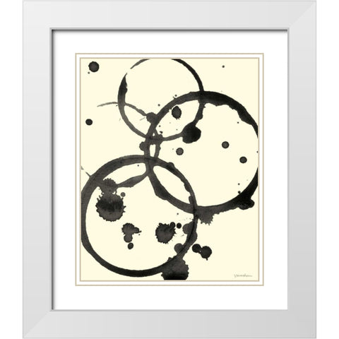 Astro Burst V White Modern Wood Framed Art Print with Double Matting by Lam, Vanna