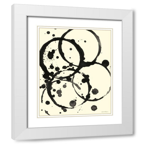 Astro Burst VI White Modern Wood Framed Art Print with Double Matting by Lam, Vanna