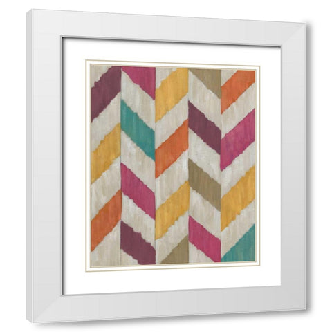 Somersault I White Modern Wood Framed Art Print with Double Matting by Zarris, Chariklia