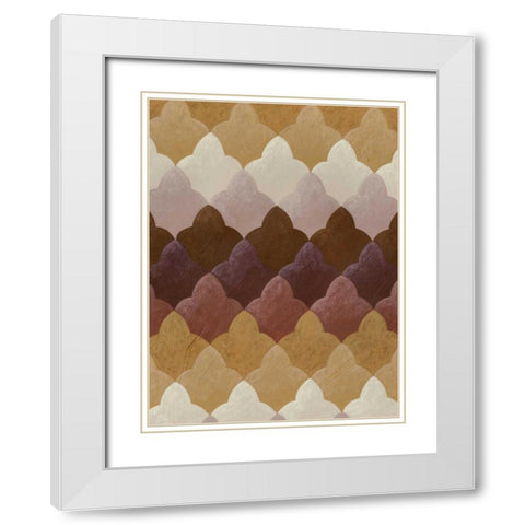 Plum Orchard I White Modern Wood Framed Art Print with Double Matting by Zarris, Chariklia