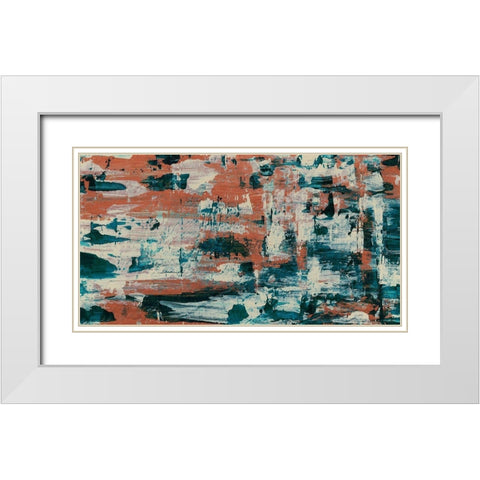 Pueblo I White Modern Wood Framed Art Print with Double Matting by Stramel, Renee W.