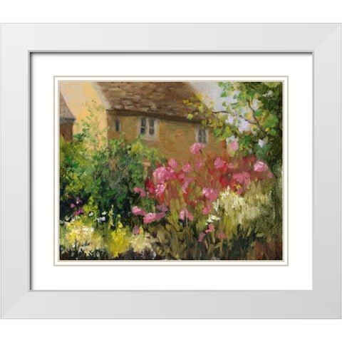 Cotswold Cottage IV White Modern Wood Framed Art Print with Double Matting by Weber, Mary Jean