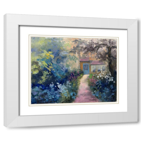 Cotswold Cottage VI White Modern Wood Framed Art Print with Double Matting by Weber, Mary Jean