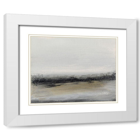Mist I White Modern Wood Framed Art Print with Double Matting by Gordon, Sharon