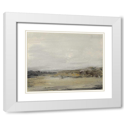 Mist II White Modern Wood Framed Art Print with Double Matting by Gordon, Sharon