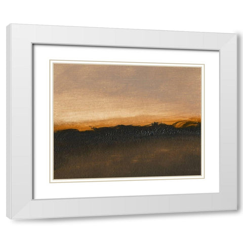 Dawning II White Modern Wood Framed Art Print with Double Matting by Gordon, Sharon