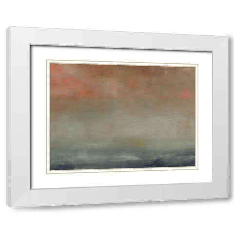 Luminous I White Modern Wood Framed Art Print with Double Matting by Gordon, Sharon