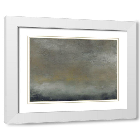 Luminous IV White Modern Wood Framed Art Print with Double Matting by Gordon, Sharon