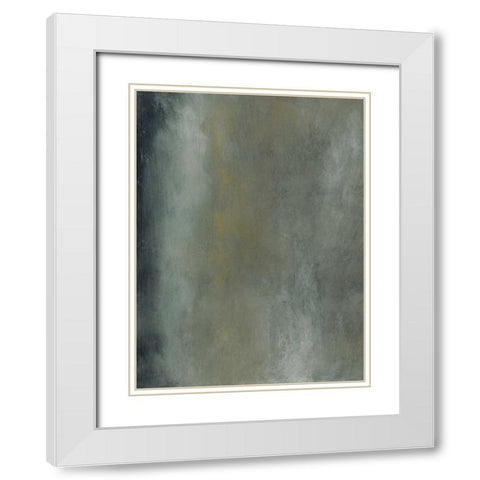 Luminous IV White Modern Wood Framed Art Print with Double Matting by Gordon, Sharon