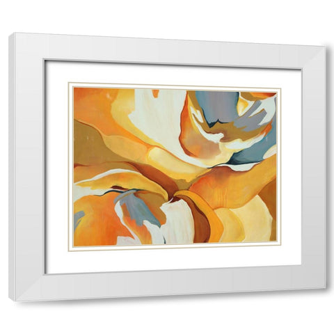 Lemon Poppyseed White Modern Wood Framed Art Print with Double Matting by Edmunds, Sydney