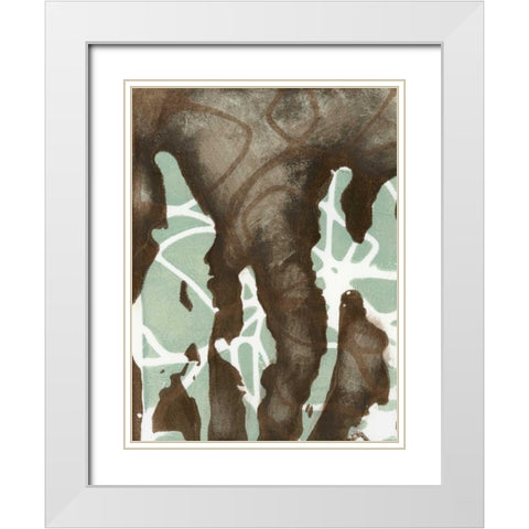 Silhouette Reversal I White Modern Wood Framed Art Print with Double Matting by Goldberger, Jennifer