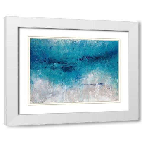 Reach III White Modern Wood Framed Art Print with Double Matting by Schicker, Joshua