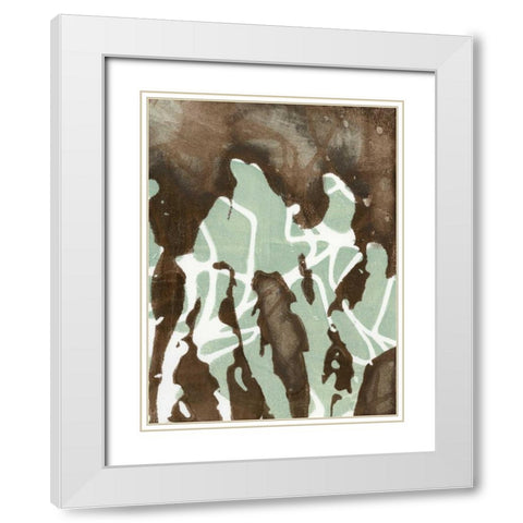 Silhouette Reversal II White Modern Wood Framed Art Print with Double Matting by Goldberger, Jennifer