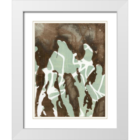 Silhouette Reversal II White Modern Wood Framed Art Print with Double Matting by Goldberger, Jennifer