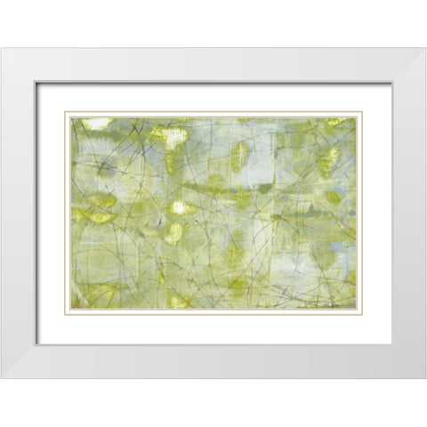 String Theory I White Modern Wood Framed Art Print with Double Matting by Goldberger, Jennifer