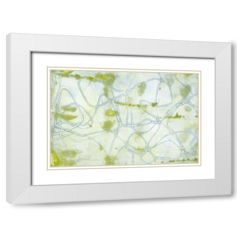 String Theory II White Modern Wood Framed Art Print with Double Matting by Goldberger, Jennifer