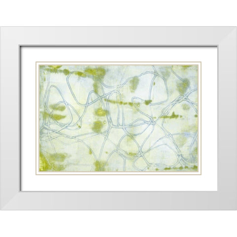 String Theory II White Modern Wood Framed Art Print with Double Matting by Goldberger, Jennifer