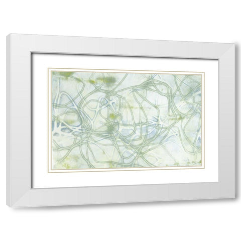 String Theory III White Modern Wood Framed Art Print with Double Matting by Goldberger, Jennifer