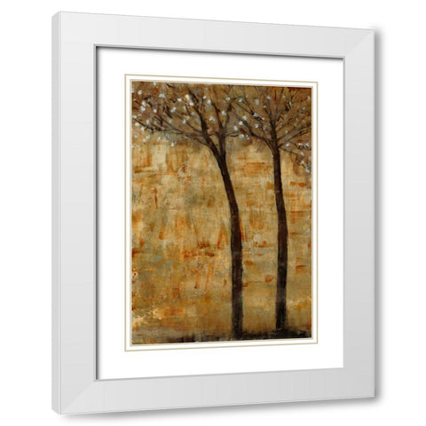 In Bloom II White Modern Wood Framed Art Print with Double Matting by OToole, Tim