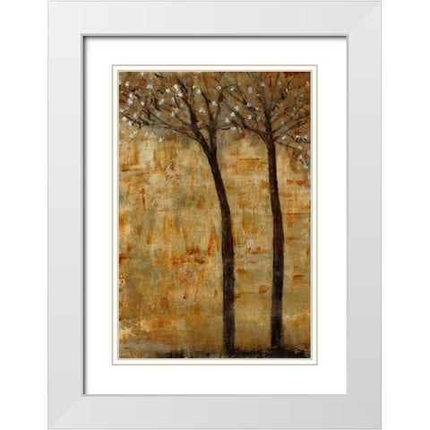 In Bloom II White Modern Wood Framed Art Print with Double Matting by OToole, Tim