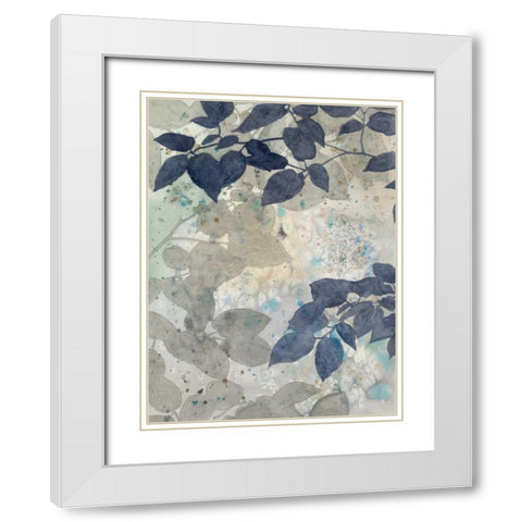 Aquarelle Shadows II White Modern Wood Framed Art Print with Double Matting by Meagher, Megan