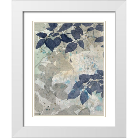 Aquarelle Shadows II White Modern Wood Framed Art Print with Double Matting by Meagher, Megan