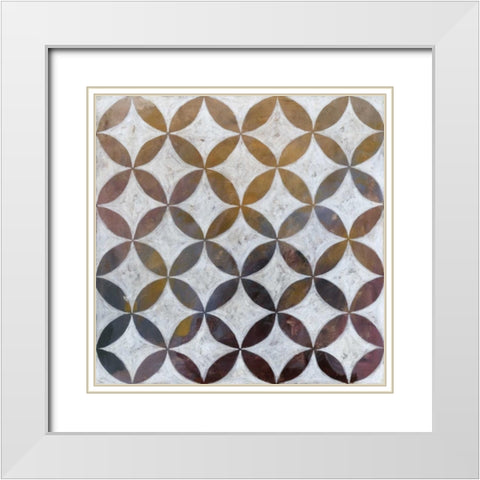 Royal Pattern II White Modern Wood Framed Art Print with Double Matting by Meagher, Megan